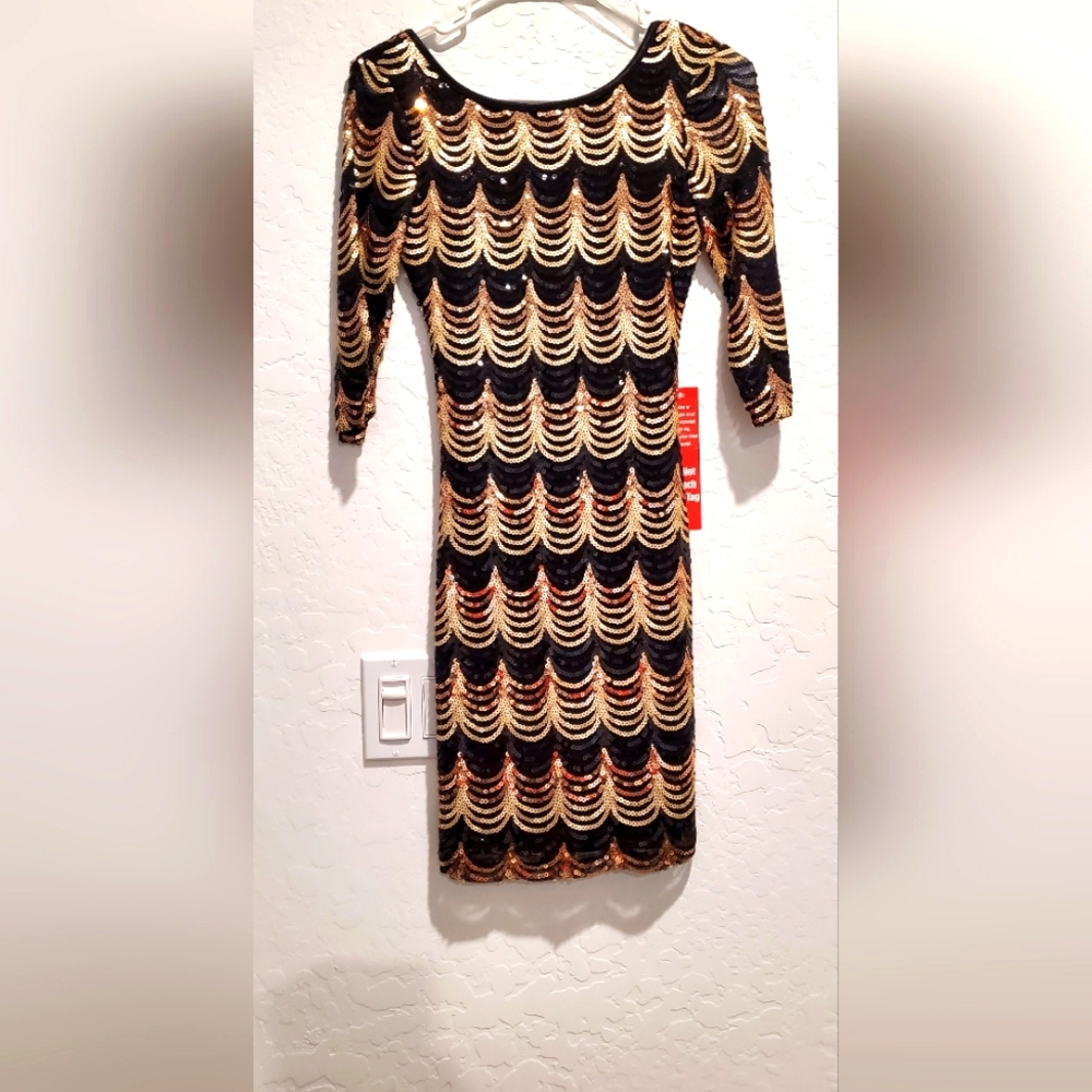 Black mini Sequence Dress